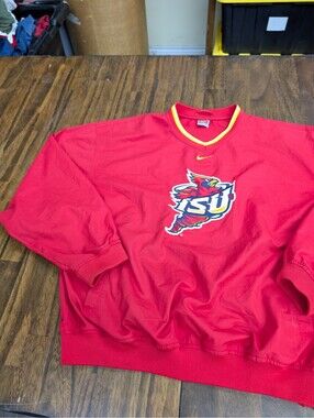 Iowa State Cyclones Nike Team V-Neck Pullover Windbreaker L